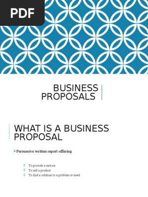 Business Proposals