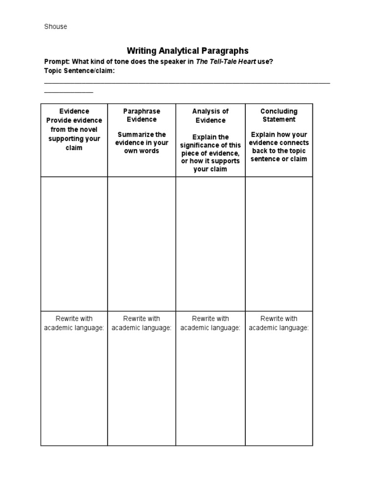 Analyzing Tone in Literature Essays | PDF | Paragraph | Linguistics