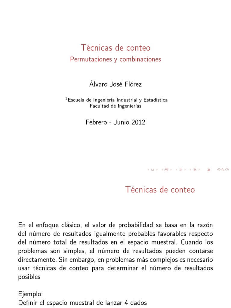 Permutaciones y Combinaciones | PDF | Permutación | Jugando a las cartas