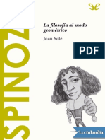 La filosofía geométrica de Spinoza