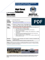 Advanced High Threat Personal Protection Specialist