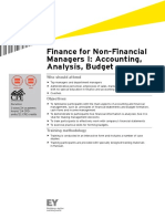 Finance For Non-Financial Managers I: Accounting, Analysis, Budget