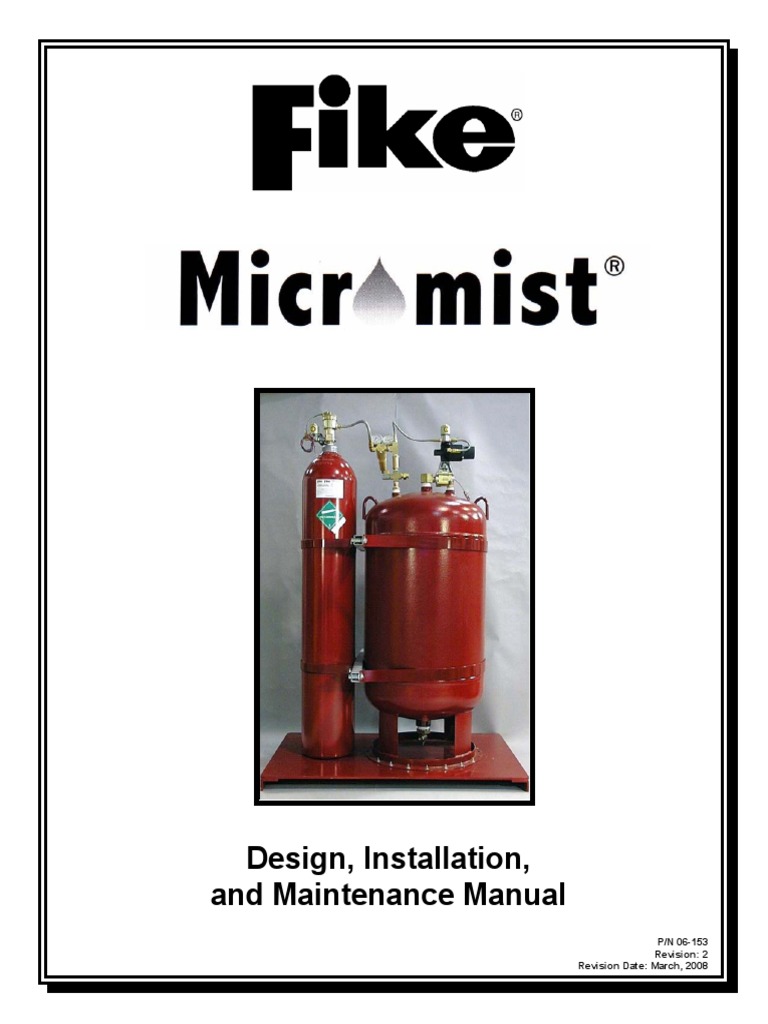 06-153 Micromist Design Manual PDF | PDF | Valve | Firefighting