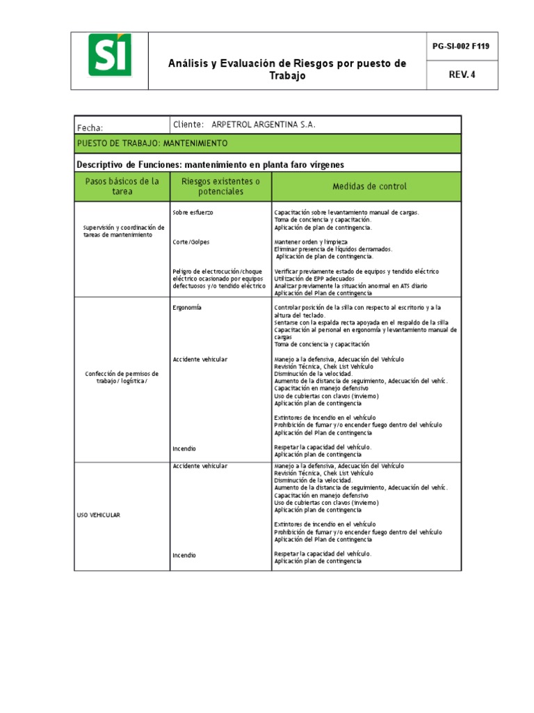 Ats Mantenimiento | Descargar gratis PDF | Factores humanos y ergonomía ...