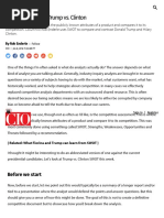 A SWOT Analysis of Trump Vs