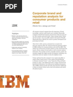 Download IBM Retail  Corporate Brand and Reputation Analysis COBRA by IBM_Retail SN33692474 doc pdf