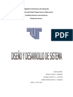 Diseño y Desarrollo de Sistema