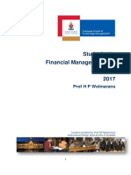 Study Guide Financial Management 830 FBS 830 2017: Prof H P Wolmarans