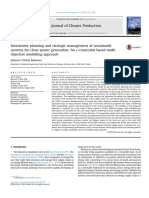 Investment Planning and Strategic Management of Sustainable Systems For Clean Power Generation An Constraint Based Multi Objective Modelling Approach