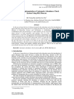 Design and Implementation of Automatic Attendance Check System Using BLE Beacon