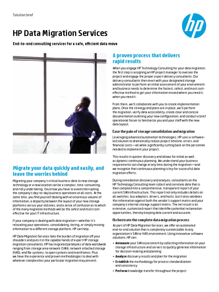 HP Data Migration Services: A Proven Process That Delivers Rapid ...