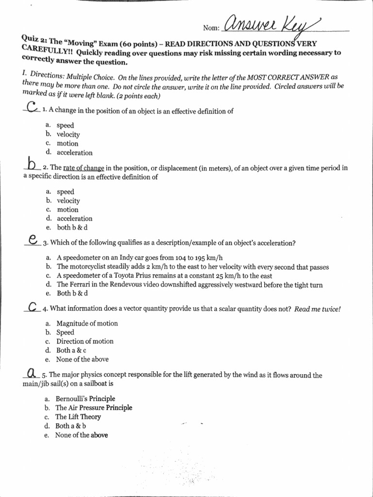 exam 2 answer key