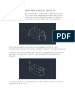 Memberikan Ukuran Pada Autocad Objek 3d