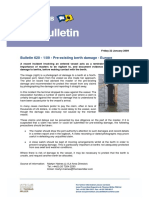 Bulletin 620 - 1/09 - Pre-Existing Berth Damage - Europe: Friday 22 January 2009