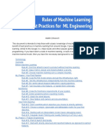 Rules of Machine Learning