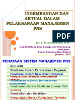 Arah Pengembangan Dan Isu Aktual Dalam Pelaksanaan Manajemen PNS KKP - S. Kuspriyomurdono