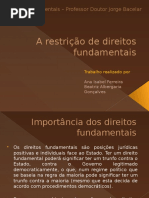 restrições de direitos fundamentais