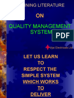 Training Literature: Quality Management System