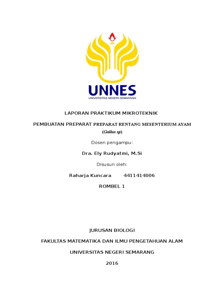 Preparat Rentang Mesenterium Ayam | PDF