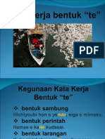 Verb Bentuk Te