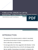 Forecasting Errors in Capital Budgeting