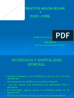 Pancreatitis Aguda Biliar y Post-cpre 