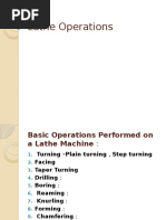 Lathe Operations