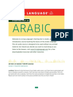 Starting Out in Arabic - Learn Essential Phrases and Pronunciation