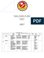 English Yearly Plan Form 2 2017