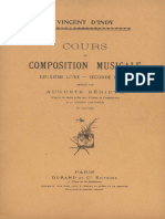 Cours de Composition Musicale Deuxieme Livre Seconde Partie Vincent D'indy PDF