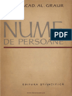 (1965) Nume de Persoane (Alexandru Graur) PDF