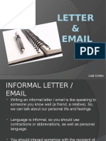 Letter & Email: Lola Cortés