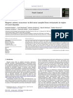 Fish meat from restaurants may contain high levels of biogenic amines