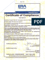 Certificate of Complience - Issue 4 First Page