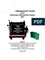 Waste Management Trends: in The Washington Metropolitan Region 2001