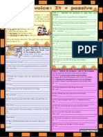 10392 Passive Voice It Passive Grammar Explanation 3 Tasks With Key Bw Fully Editable