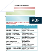 Reported Speech 5 Pages