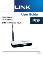 Configurare Router-wireless-TL-WR340G V3 User Guide