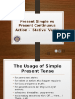 1 - Present Simple - Cont. - Stative Verbs