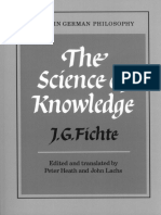 Fichte - The Science of Knowledge PDF