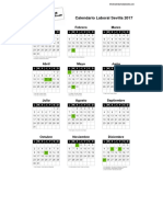 Calendario Laboral Sevilla 2017 PDF