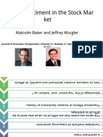 Investor Sentiment PowerPoint 演示文稿