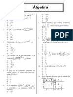 Algebra Test 3