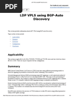 LDP VPLS Using BGP-Auto Discovery