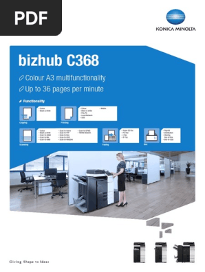 Bizhub C368 Machine Brochure