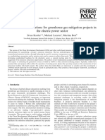 Baseline Recommendations For Greenhouse Gas Mitigation Projects in The Electric Power Sector 2004 Energy Policy