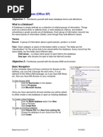 Beginning Access (Office XP)
