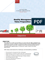 FEPL Value Preposition & Quality Management
