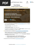 Workshops Facebook Avançado e MKT Digital Avançado - Madeira, com Vasco Marques
