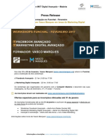 Workshops Facebook Avançado e MKT Digital Avançado - Madeira, Com Vasco Marques